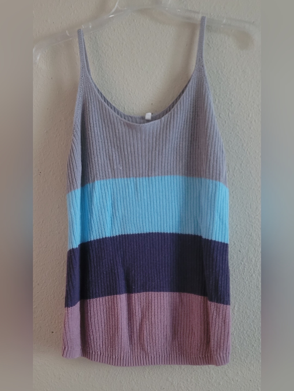 Striped Knit Tank Sz Medium